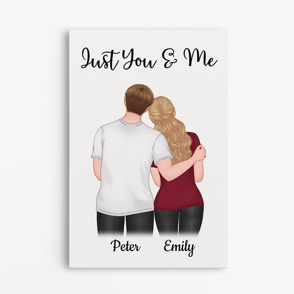Just You & Me - Personalised Gifts | Canvas for Couples/Lovers