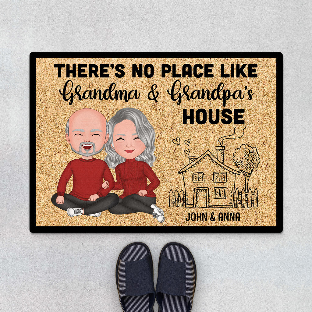 No Place Like Grandparents' House - Personalised Gifts | Door Mats for Grandad/Grandma