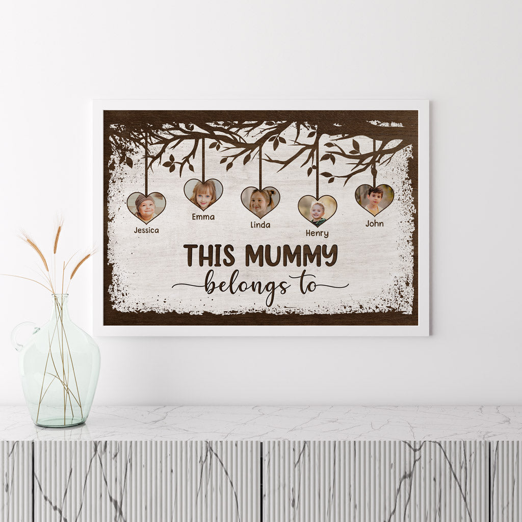 This Grandma/Mummy Belongs To - Personalised Gifts | Posters for Grandma/Mum