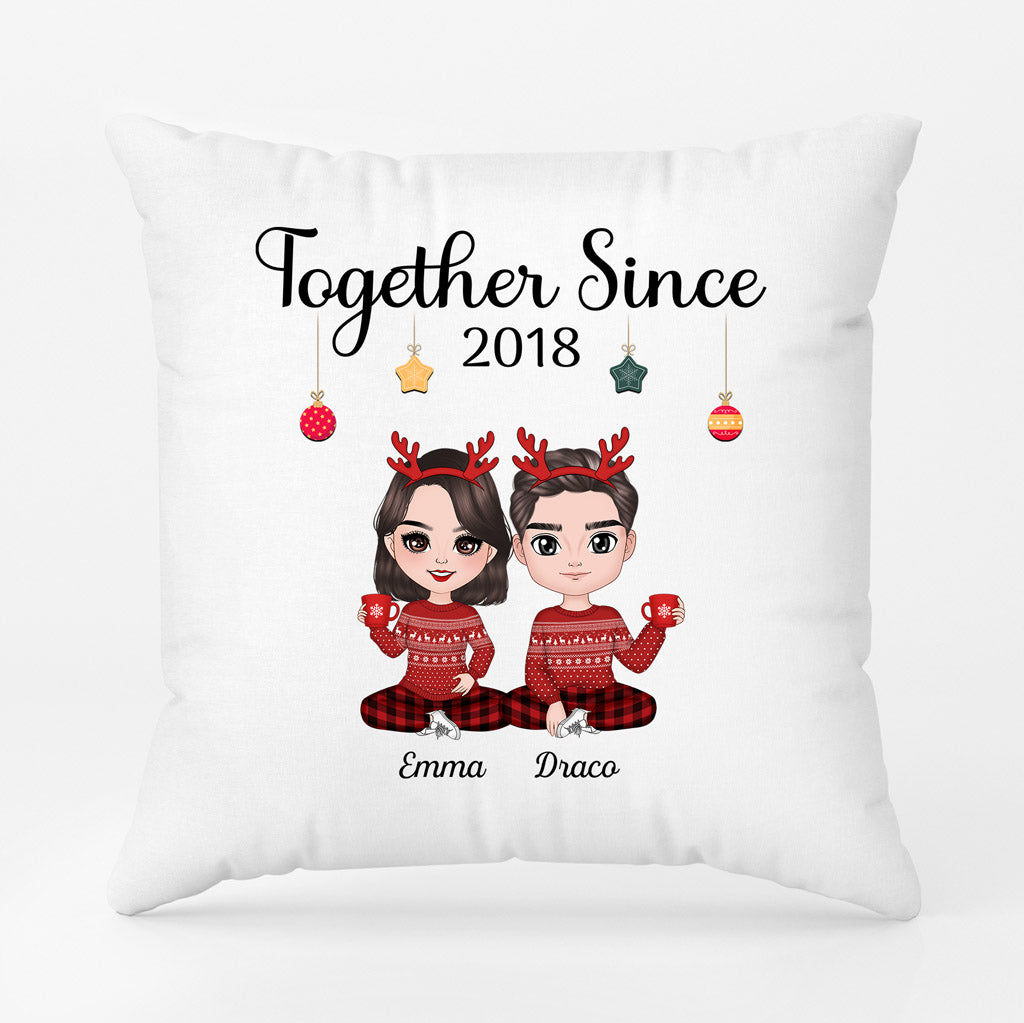 Together Since - Personalised Gifts | Pillow for Couples/Lovers Christmas