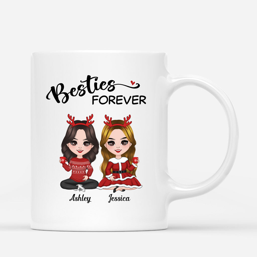 Besties Forever - Personalised Gifts | Mugs for Besties/Best Friends Christmas
