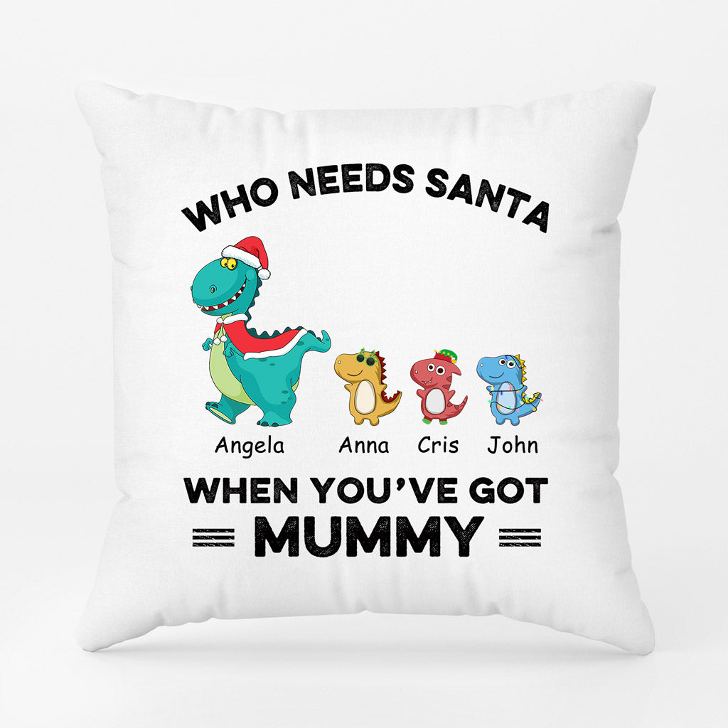 Who Needs Santa When You've Got Grandma - Personalised Gifts | Pillow for Grandma/Mum Christmas