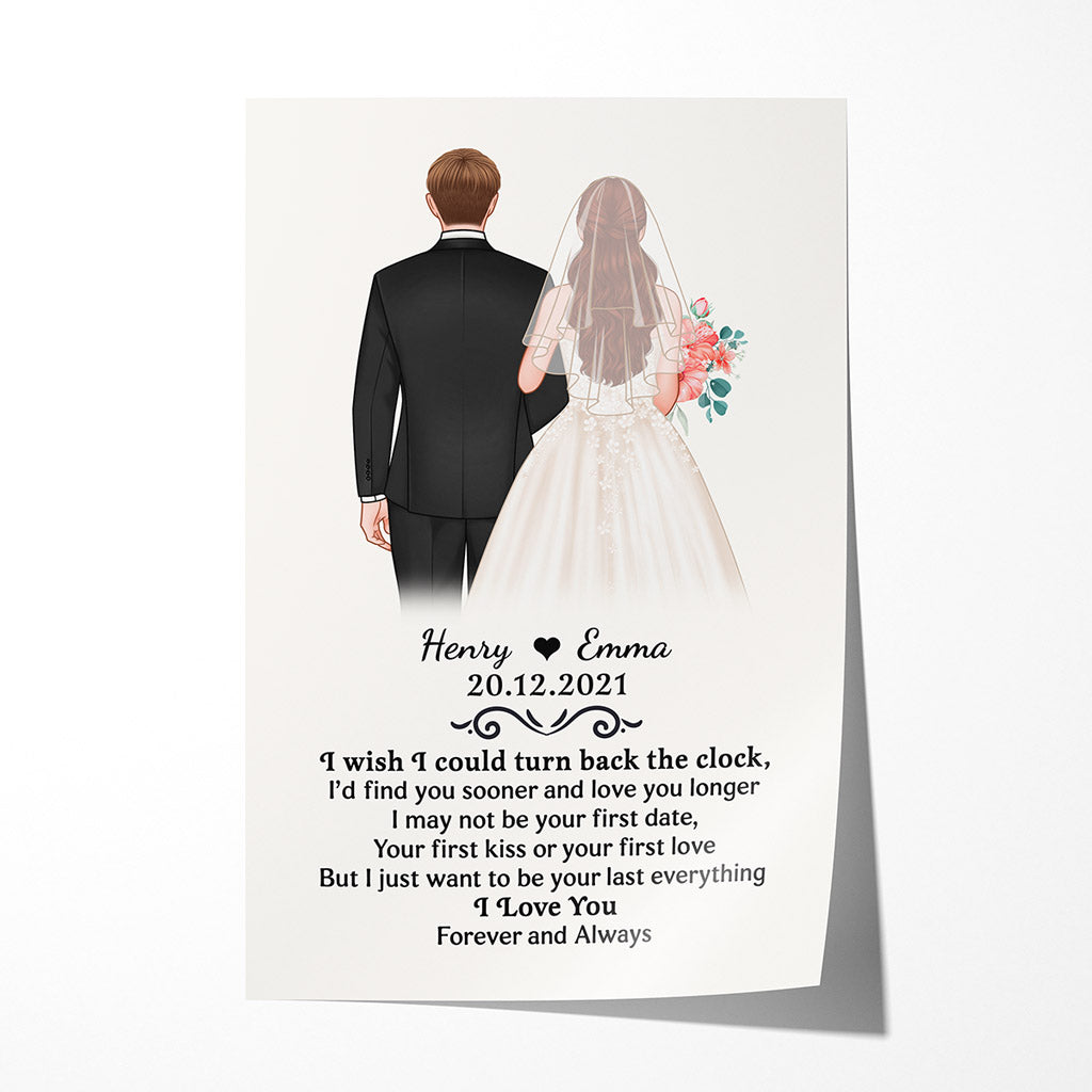 Turn Back The Clock - Personalised Gifts | Posters for Couples/Lovers