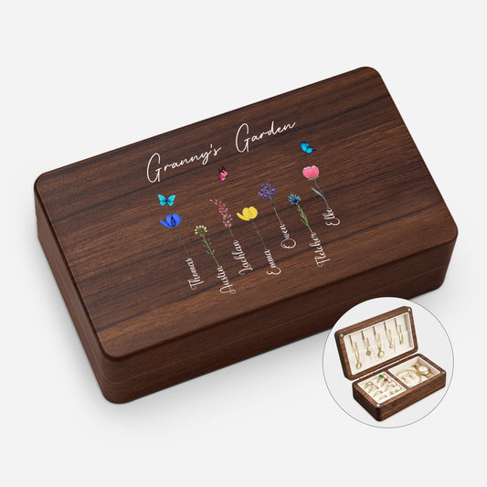 0065AUK1 personalised grandmas garden wooden jewellery box 0065ajsq5a