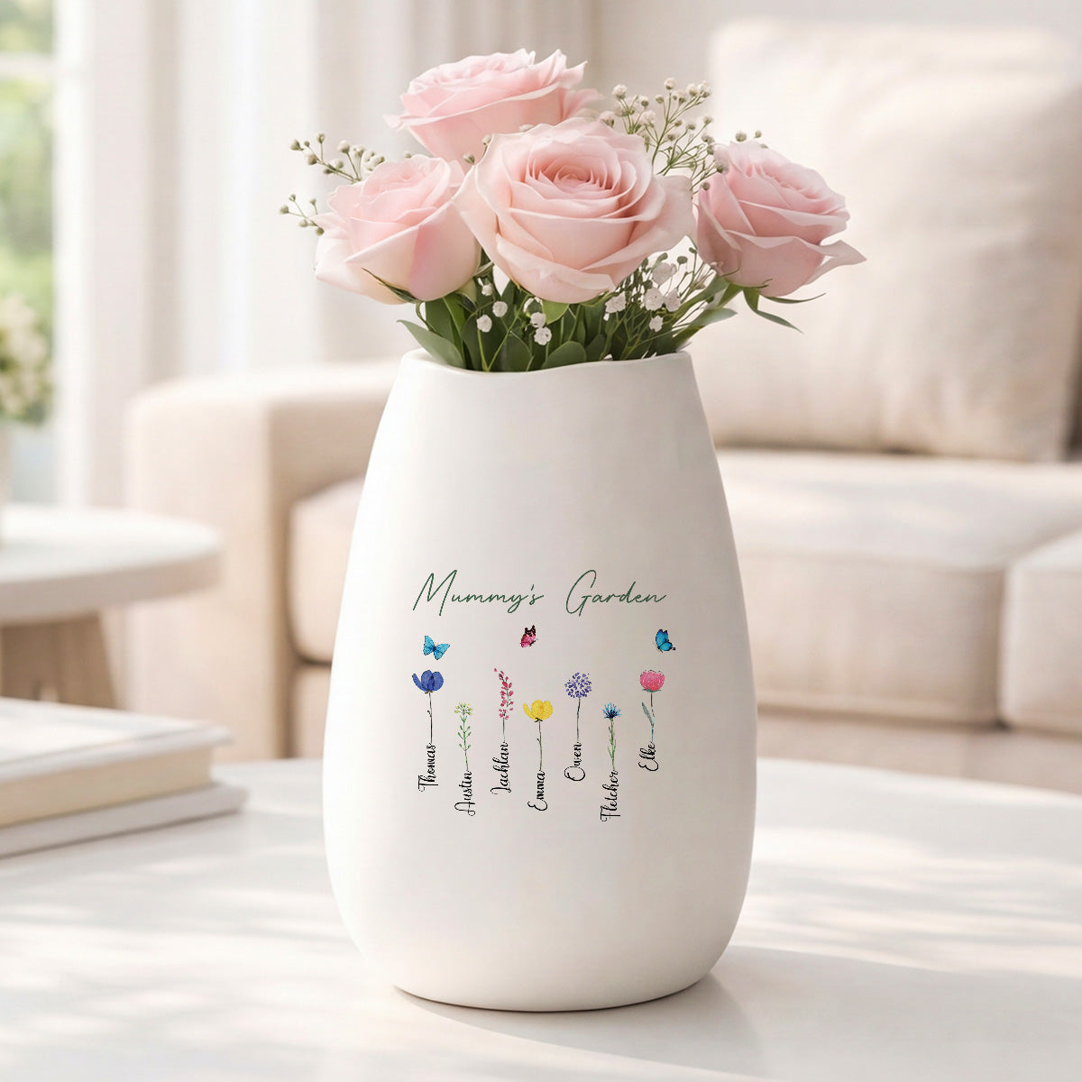 0065AUK2 personalised mummygrannys garden matte ceramic vase for mothers day 0065aosq5a_ce766c9e ada9 484c ae26 1add4eb2ed8a