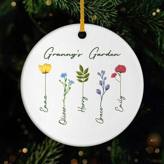 0065OUK1 custom ceramic christmas ornaments grandmas garden gifts_ 0065OTL7A