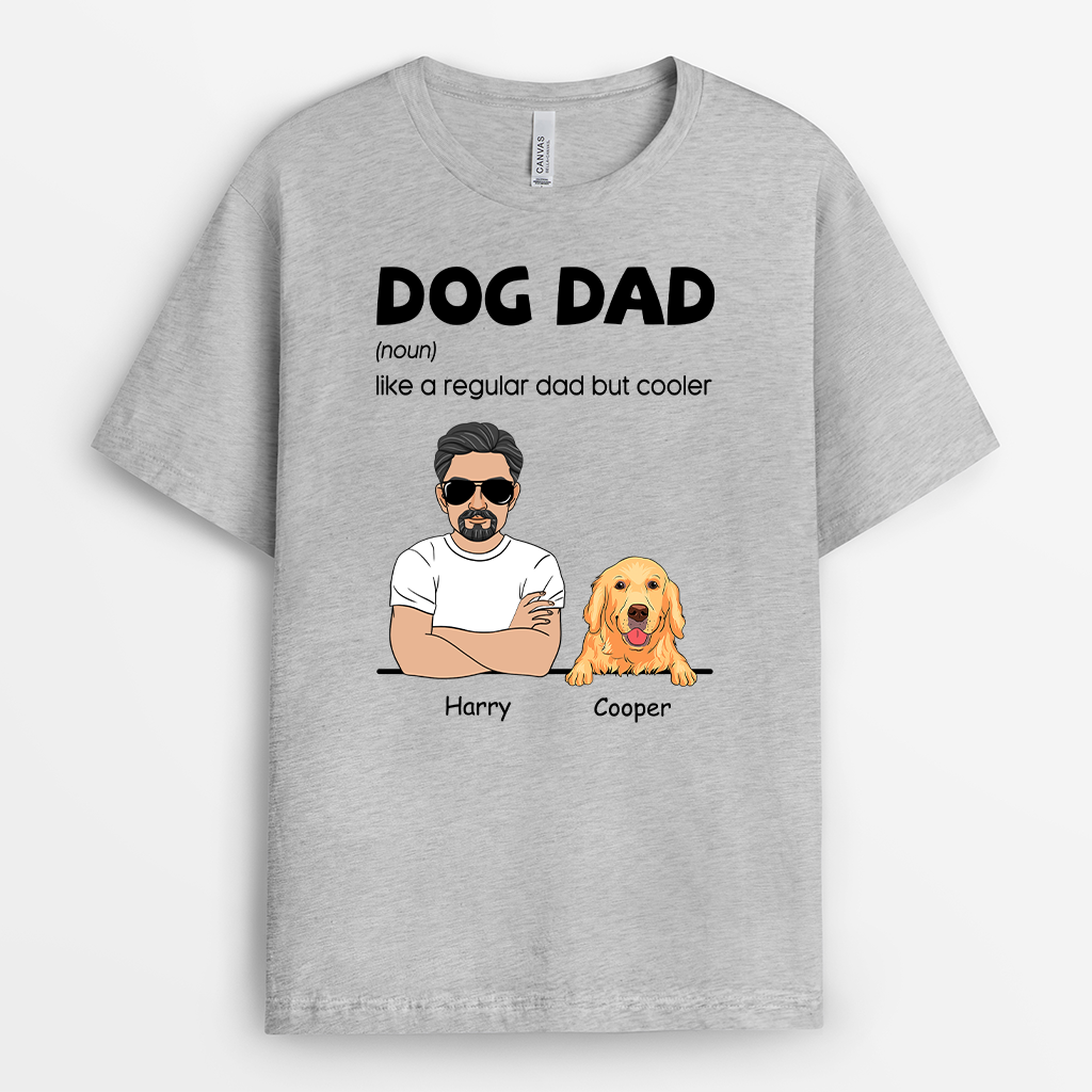 0218AUS2 personalized dog lover gifts dog dad definition t shirt 0218AKH8C