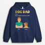 0218HUK1 Personalised Hoodie gifts Dog Grandpa Dad Dog