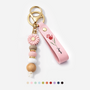 0284MUS1 uv daisy beaded keychain with handprint custom gifts for momgrandma 0284mjsh8a