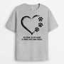 0362AUK2 Personalised T shirts gifts Pawprints Dog Lovers Heart
