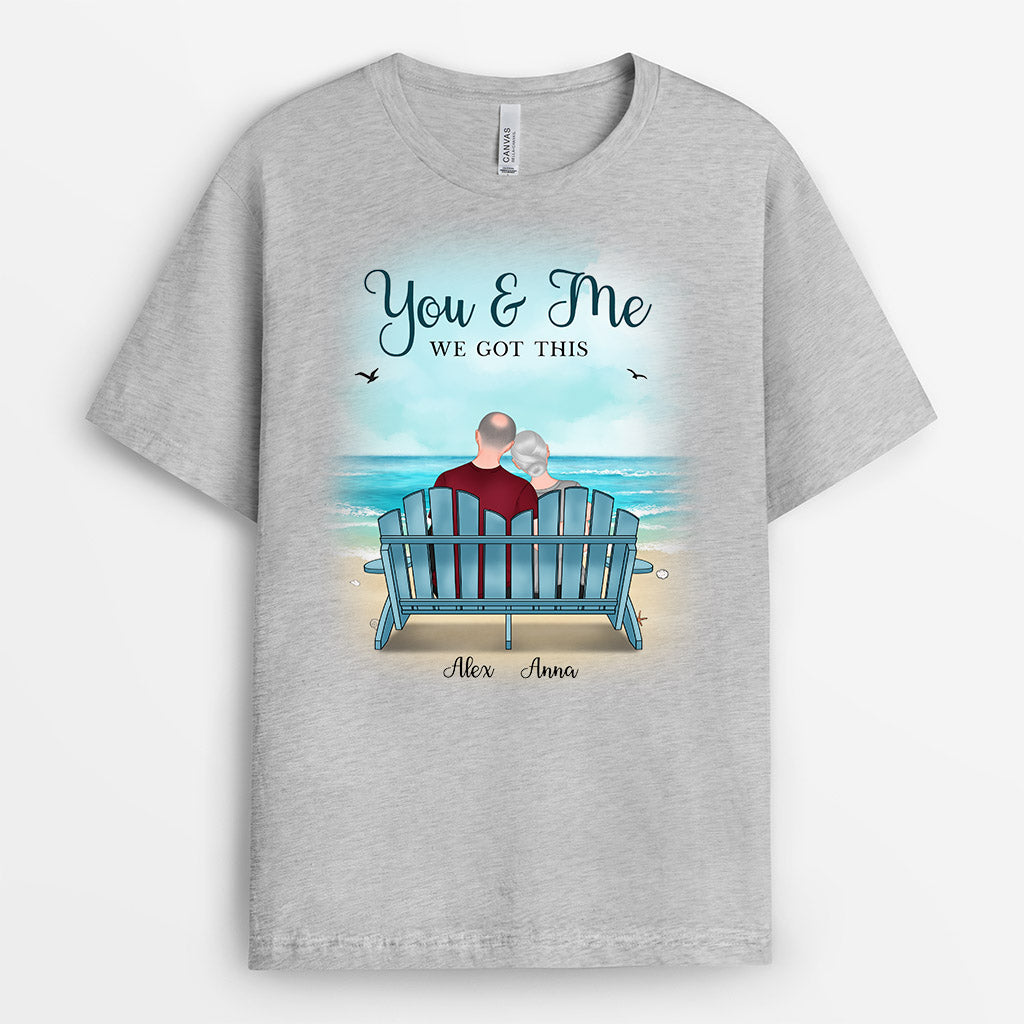 You & Me We Got This, Couple and Beach - Personalised Gifts | T-shirts for Couples