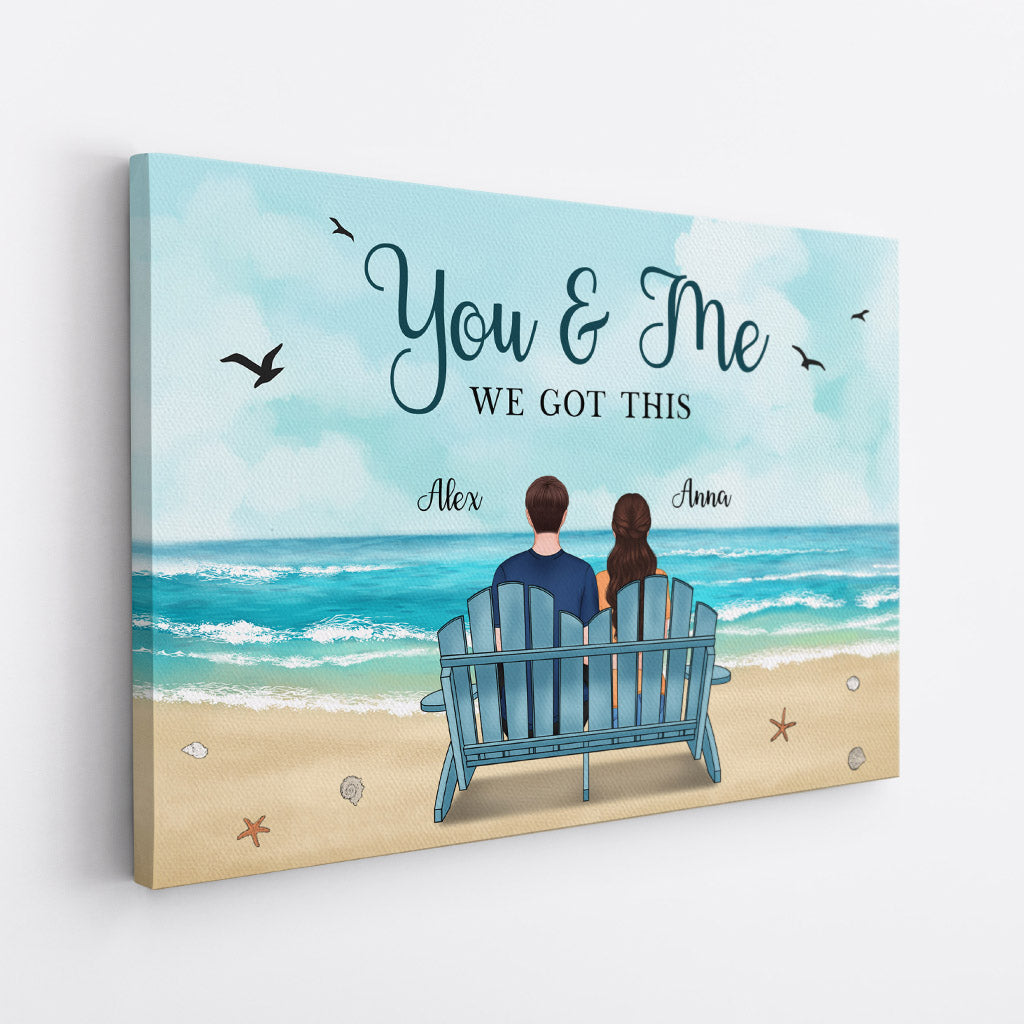 You & Me We Got This - Personalised Gifts | Canvas for Couples/Lovers