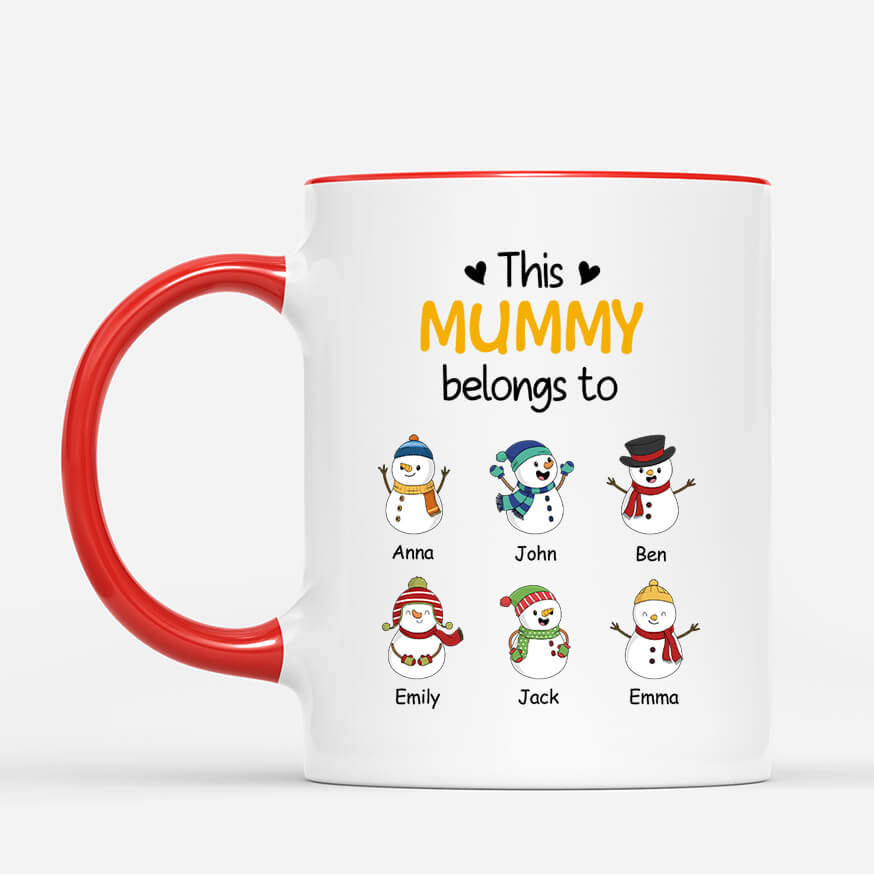 0524MUK2 Personalized Mug Gifts Grandkids Grandma Mom Christmas