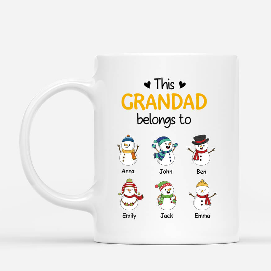 This Grandad Belongs To - Personalised Gift | Mugs for Grandad/Dad