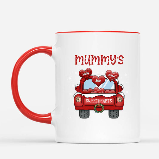 0598MUK2 Personalised Mug Gifts Heart Grandma Mum Christmas