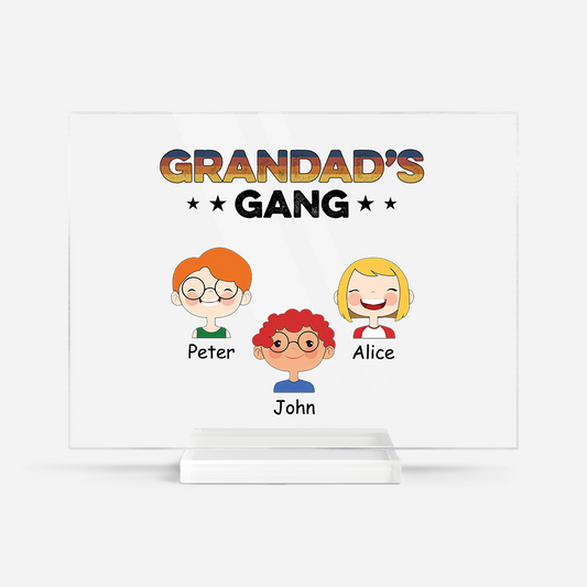 0793RUK1 personalized acrylic plaque with stand unique gift for grandpa 0793R8N7B