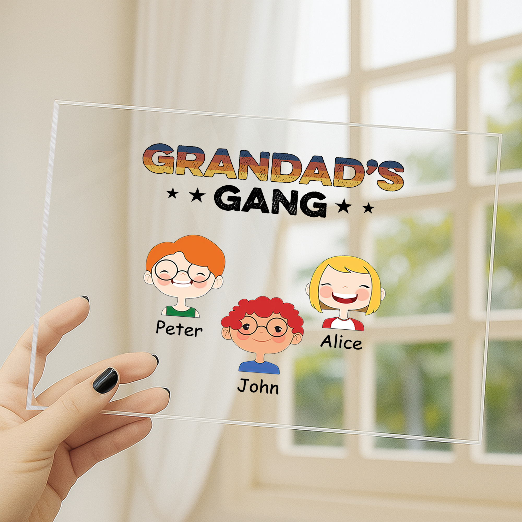0793RUK3 personalized acrylic plaque with stand unique gift for grandpa 0793R8N7B