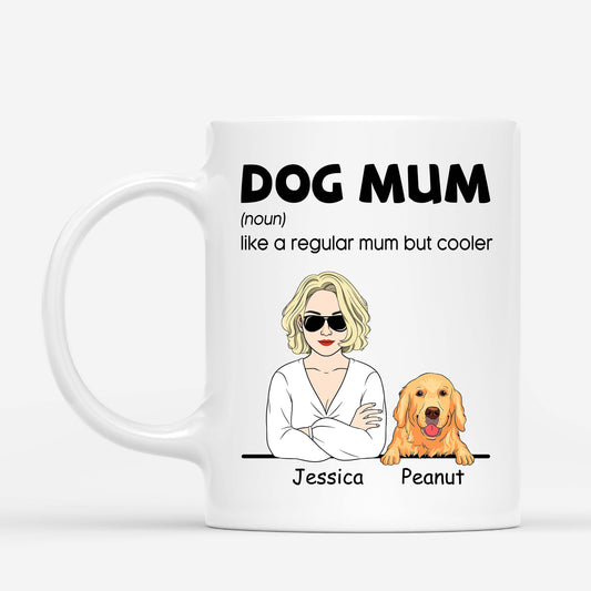 0798MUK1 Personalised Mugs Gifts Heart Dog Lovers