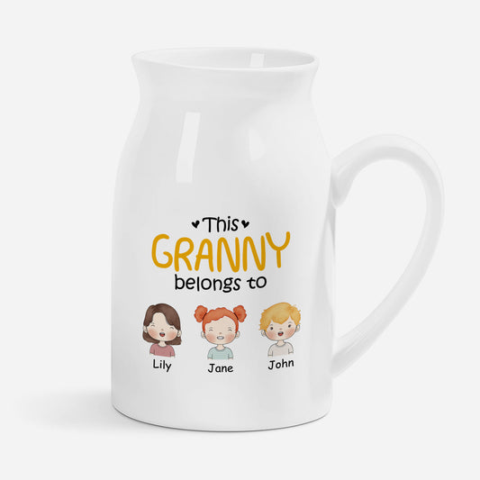 0827OUK1 personalised this mum belongs to flower vase for mumgrandma 0827o6v5a_1