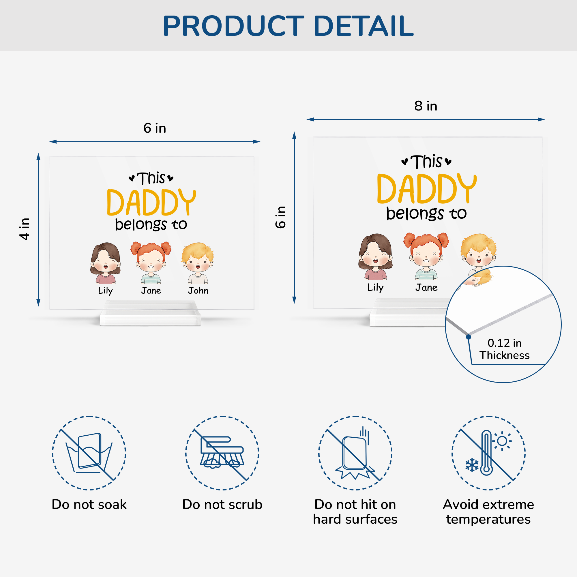 0827RUS4 custom acrylic plaque with stand this daddy belongs to gifts_ 0827R8N8B