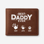 0854JUS1 personalized dad wallet with handprints best dad ever gifts 0854JKQ0B