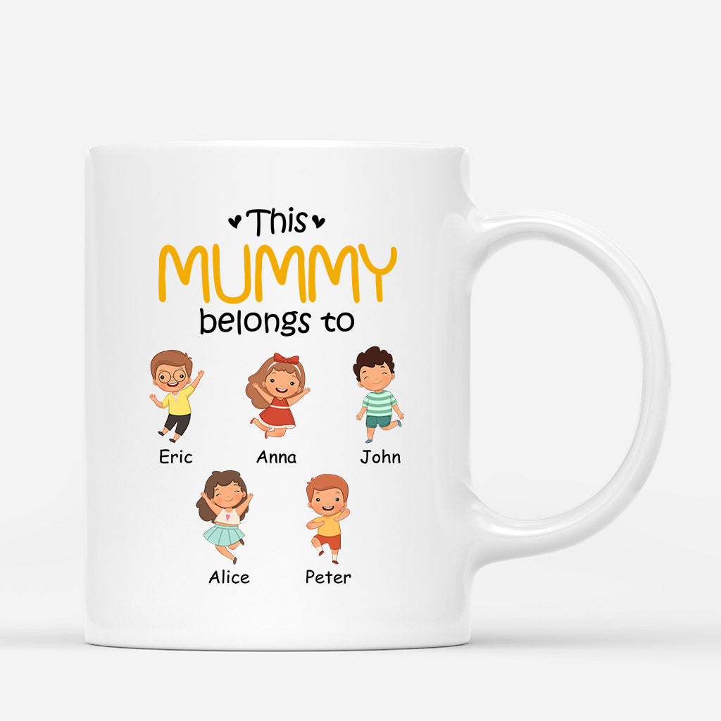 This Grandma/Mummy Belongs To Little Cute Kids - Personalised Gifts | Mugs for Grandma/Mum