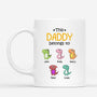 0879MUS1 Personalized Mugs Gifts Dinosaur Grandpa Dad