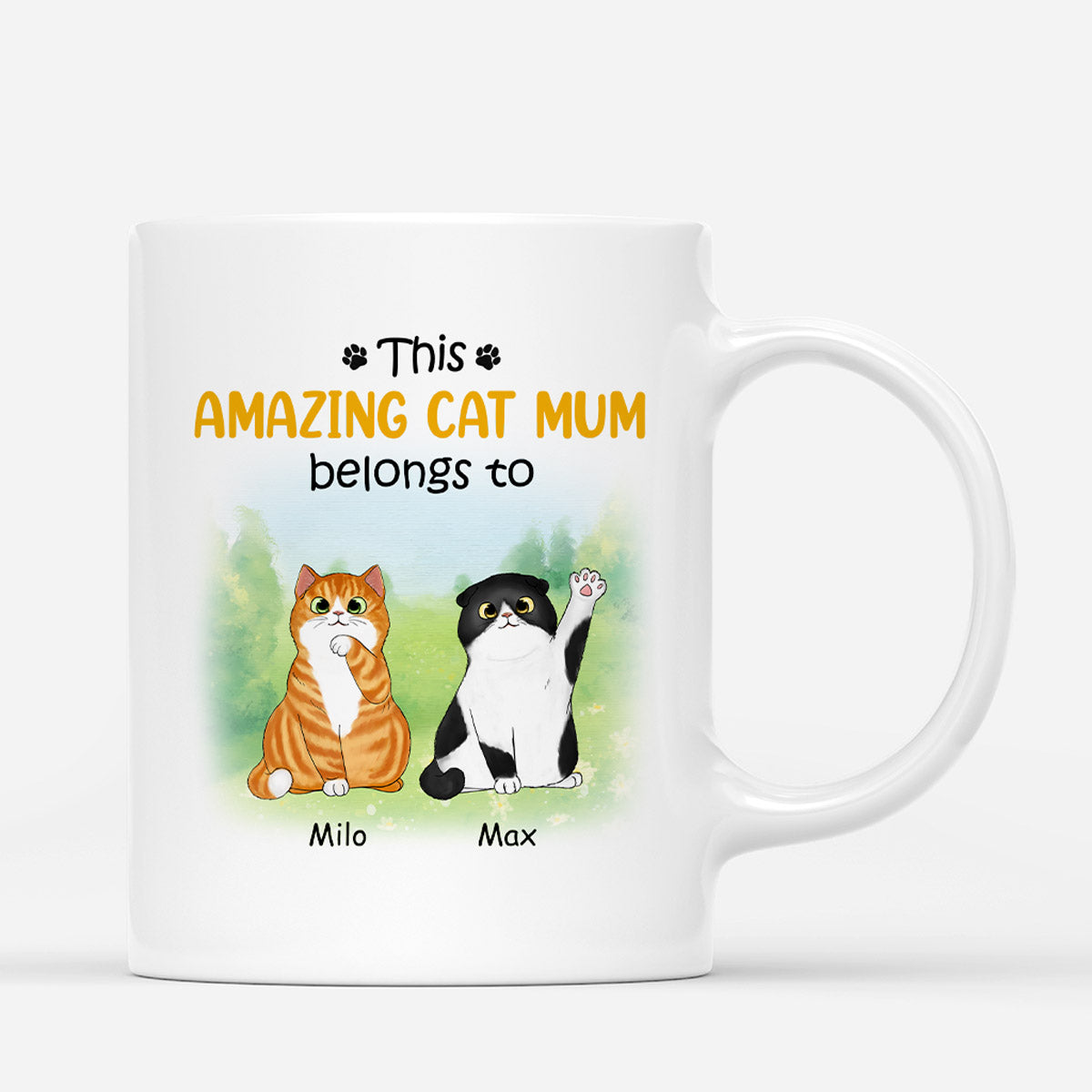 This Amazing Cat Mum Belongs To - Personalised Gifts | Mugs for Cat Lovers