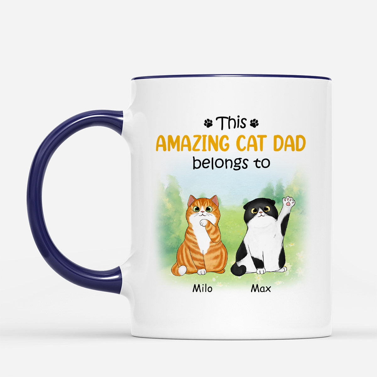 0902AUK2 Personalised Mug Gifts Flower Cat Lovers_4bee6aab f490 45ff 9aab a0c63eee929b