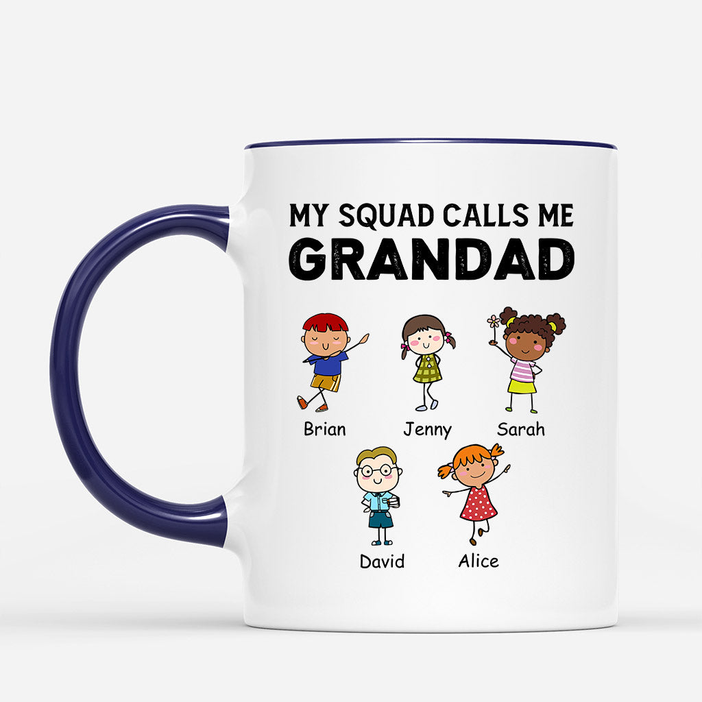 Kid Squad Calls Me Grandad/Daddy - Personalised Gifts | Mugs for Grandad/Dad