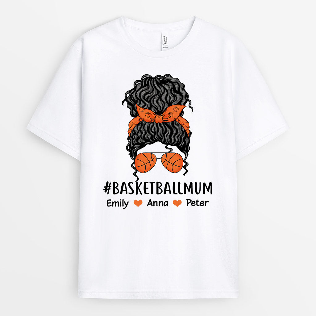 Hashtag The Basketball Mum - Personalised Gifts | T-shirts for Mum