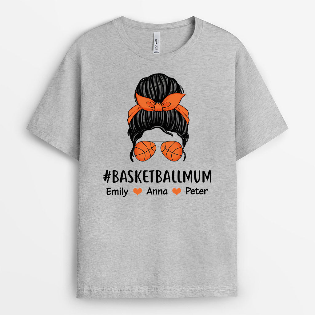 Hashtag The Basketball Mum - Personalised Gifts | T-shirts for Mum