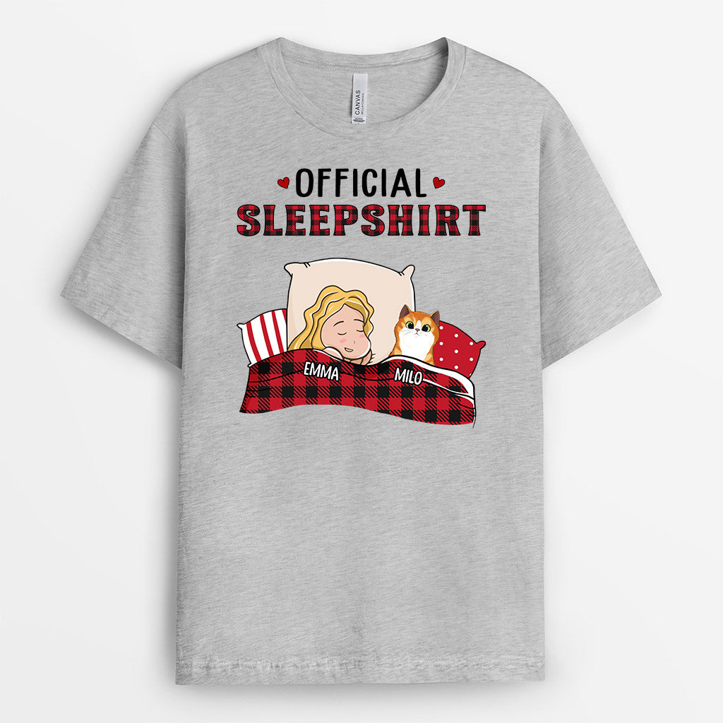Cat Official Sleepshirt - Personalised Gifts | T-shirts for Cat Lovers