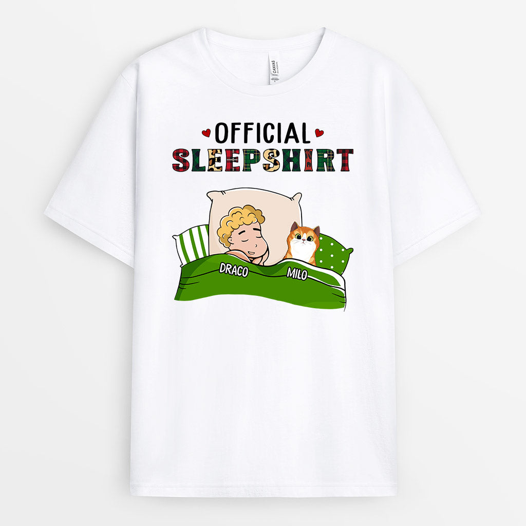 0914AUK2 Personalised T shirts Gifts Sleeping Cat Lovers_e21f3c9d 240e 4b50 b226 00b3b5858f0c