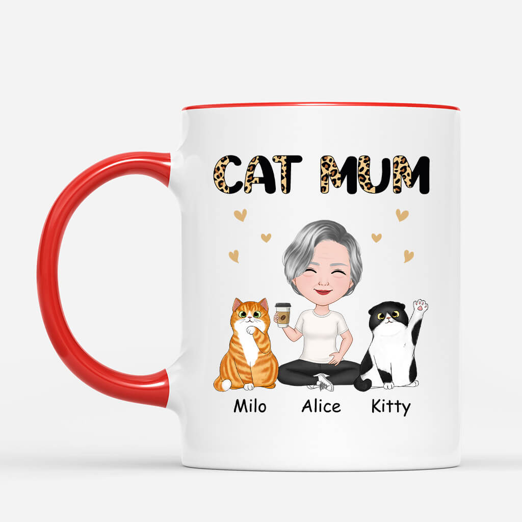 Personalised Cat Mom Mug