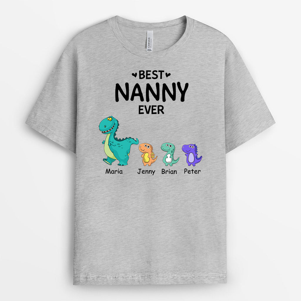 The Best Nanny/Mummy Ever - Personalised Gifts | T-shirts for Grandma/Mum