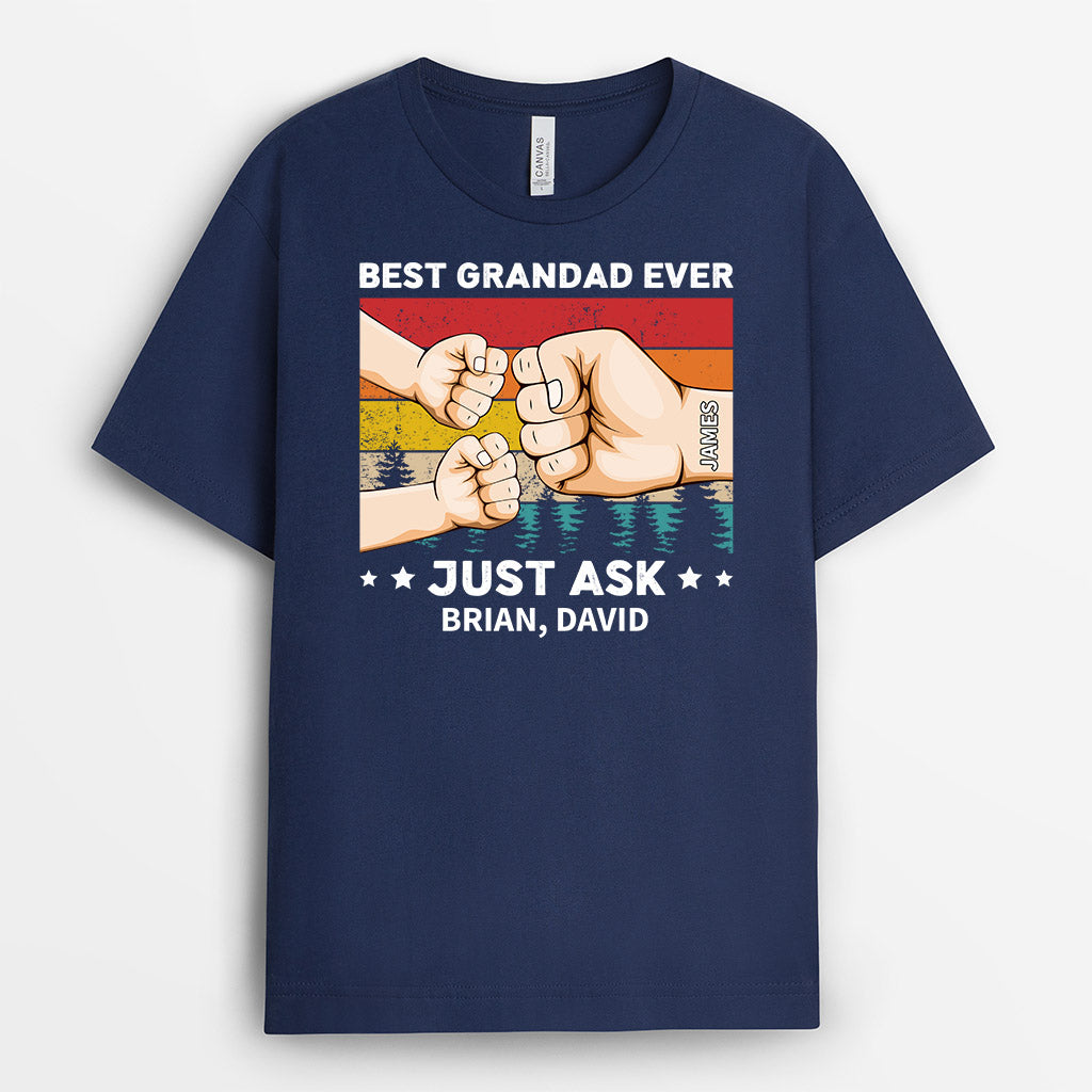 0927AUK1 Personalised T shirts Gifts Fist Bump Grandad Dad_7dbef74b 9f1d 4bfd 87da 8d269d493dbe