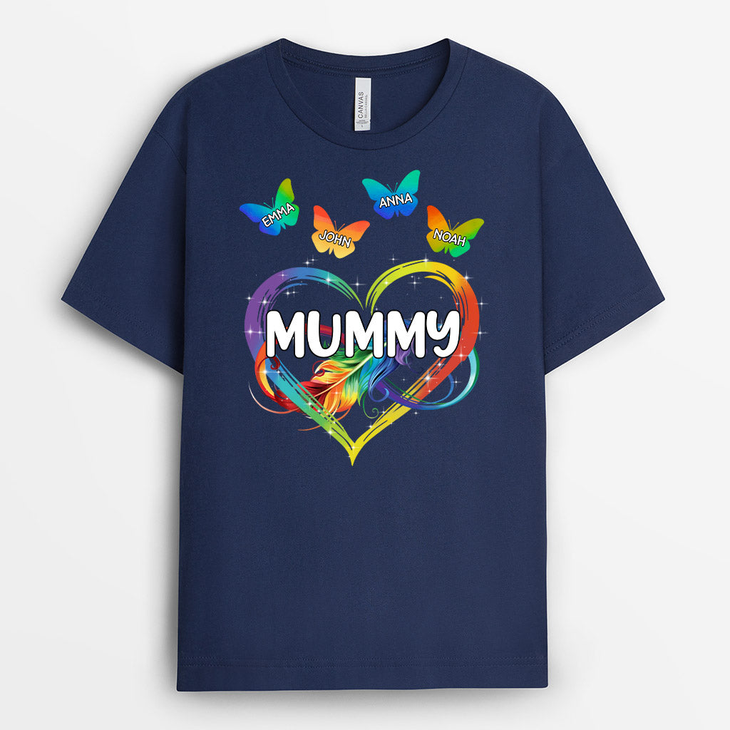 Mummy/Nanny Infinity Butterfly - Personalised Gifts | T-shirts for Grandma/Mum