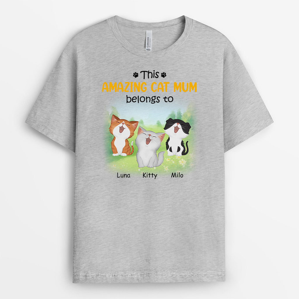 0932AUK2 Personalised T shirt Gifts Flower Cat Lovers_c167954a f7f4 4bcb 8913 c6b5ed038088