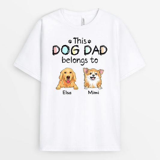 0938AUK2 Personalised T shirts Gifts Dog Lovers