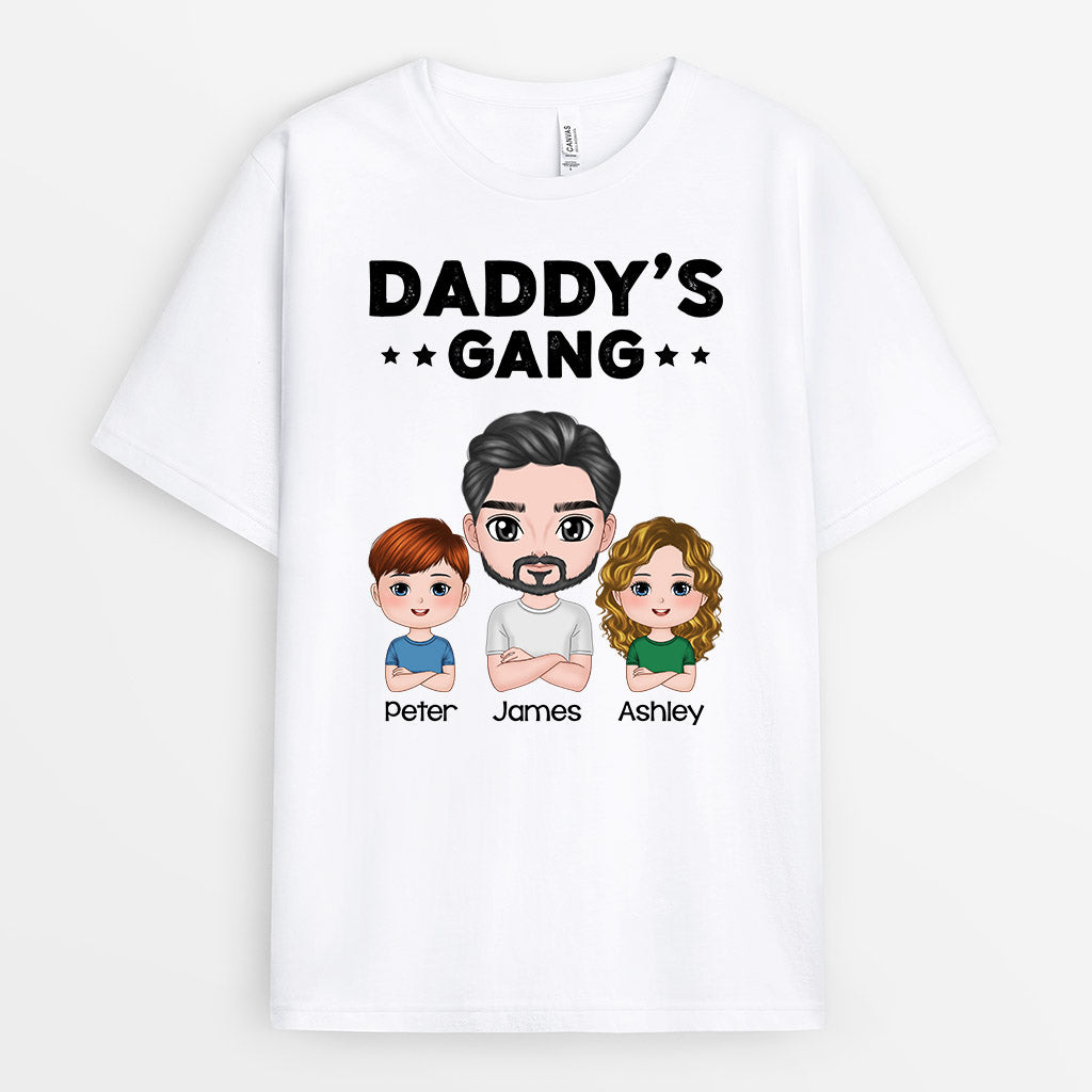 Grandad/Daddy's Gang - Personalised Gifts | T-shirts for Grandad/Dad