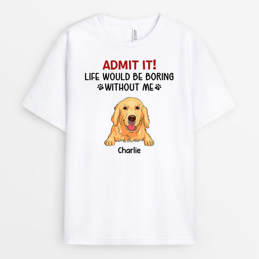 0955AUK1 Personalised T shirts Gifts Dog Dog Lovers