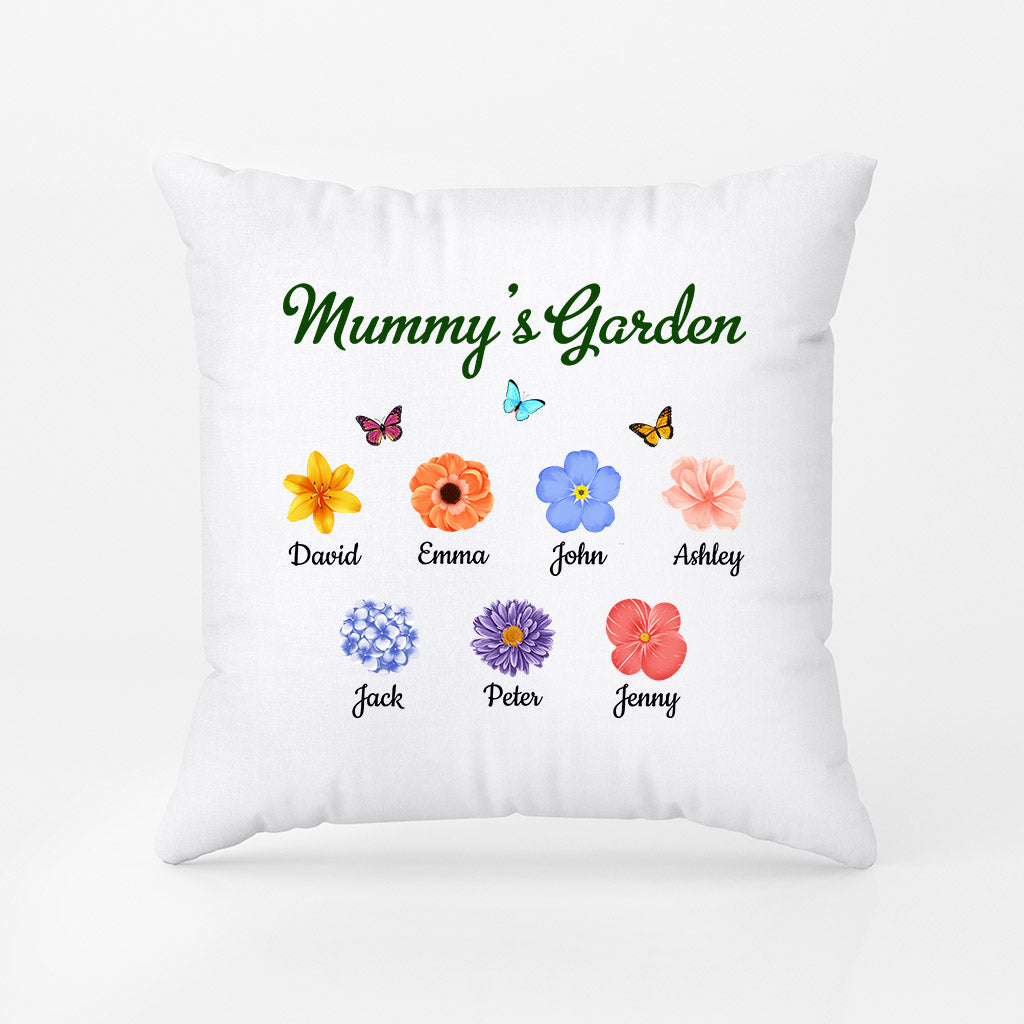 Nanny/Mummy's Flower Garden - Personalised Gifts | Pillows for Grandma/Mum