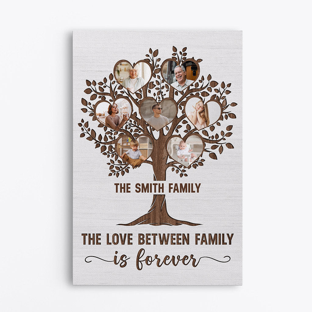 Family Tree, The Love Between Family Is Forever - Personalised Gifts | Canvas for Family