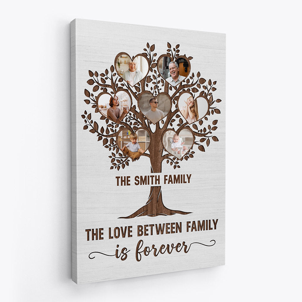 Family Tree, The Love Between Family Is Forever - Personalised Gifts | Canvas for Family