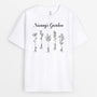 0985AUK2 Personalised T shirts Gifts Drawing Flowers Grandma Mum