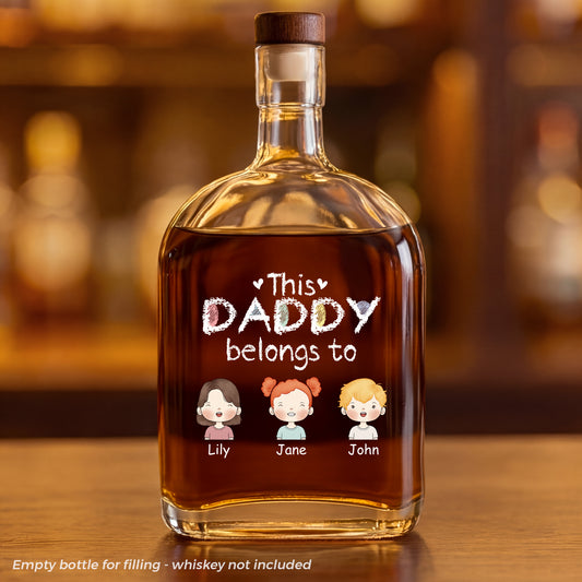 0989AUK1 personalised this daddygrandad belongs to whisky bottle 0989aicp0b