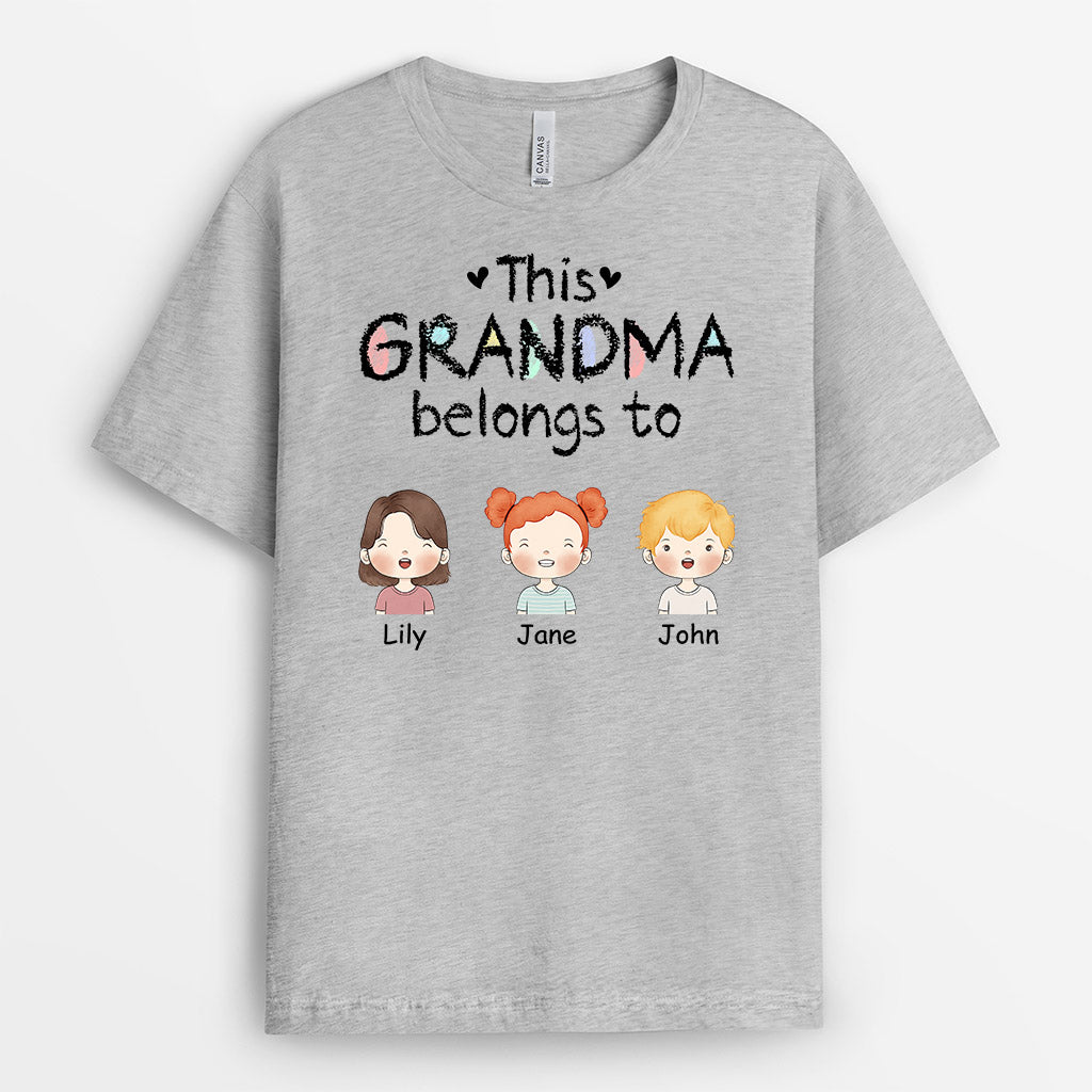 This Awesome Grandma/Mum Belongs To... - Personalised Gifts | T-shirts for Grandma/Mum