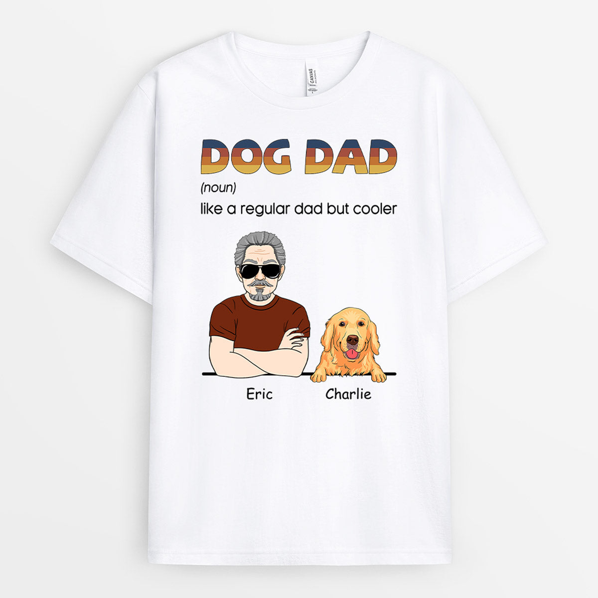 Regular Dad, Cooler Dog Dad - Personalised Gifts | T-shirts for Dog Lovers