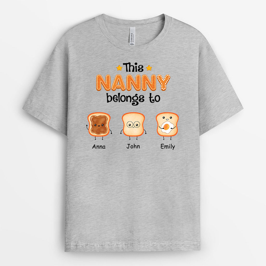 This Nanny/Mummy Belongs To Little Bread - Personalised Gifts | T-shirts for Grandma/Mum